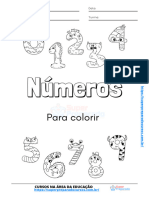 Números de 0 A 10 para Colorir.