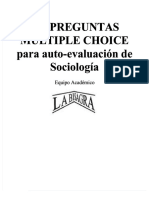 PDF 100 Preguntas Multiple Choice para Auto Evaluacian de Sociologa - Compress