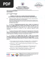 DM No. 348, S. 2024 - Conduct of The K To 12 Basic Education Program End-Of-School Year Rites For The School Year 2023-2024