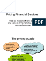 Pricing Financial Services