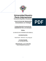 El Proceso de Interpretación Bíblica