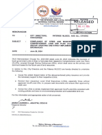 Memorandum - Compliance of Cities and Municipalities On The CLUP Preparation Andor Updating and Strict Implementation of Zoning Ordinances