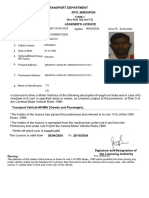 Rto, Mirzapur Transport Department: Form 3 (See Rule 3 (A) and 13)