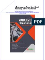 Manajemen Pemasaran Teori Dan Studi Kasus Yoesoep Edhie Rachmad Full Chapter Free