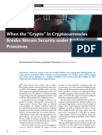 When The Crypto in Cryptocurrencies Breaks Bitcoin Security Under Broken Primitives