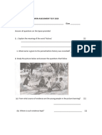 Form 1 History Common Assessment Test 2019 Term 1