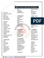 Writing Task-2 Most Common Repeated Vocabulary