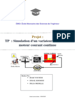 Simulation D'un Variateur de Vitesse À Moteur Courant Continue