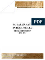 Royal Saraya Prequalification Document 2023 (Profile C) 18.11.2023