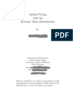 Sample 2 Option Pricing With Extreme Value Distributions