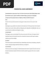 Residential Lease Agreement1