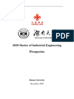 Master of Industrial Engineering Hunan University