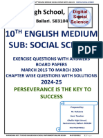 10th English Medium Social Science Notes 2024-25