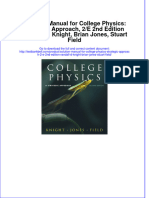 Solution Manual For College Physics: Strategic Approach, 2/E 2nd Edition Randall D. Knight, Brian Jones, Stuart Field Download PDF Full Chapter