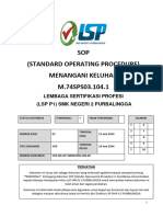 SOP Menangani Keluhan M.74SPS03.104.1