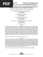 The Implementation of C45 Algorithm For Determinin