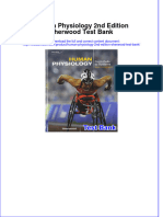 Human Physiology 2nd Edition Sherwood Test Bank Download PDF Full Chapter