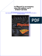 493solutions Manual To Accompany Physics 5th Edition Vol 2 9780471401940 Download PDF Full Chapter