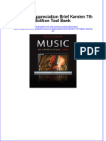 Music An Appreciation Brief Kamien 7th Edition Test Bank Download PDF Full Chapter