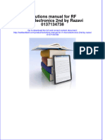 Solutions Manual For RF Microelectronics 2nd by Razavi 0137134738 Download PDF Full Chapter