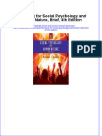 1162test Bank For Social Psychology and Human Nature, Brief, 4th Edition Download PDF Full Chapter