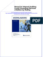 Solution Manual For Internal Auditing Assurance and Consulting Services 2nd Edition by Reding Download PDF Full Chapter