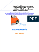 Solution Manual For Macroeconomics: Principles, Applications, and Tools, 8/E 8th Edition Arthur O'Sullivan, Steven Sheffrin, Stephen Perez