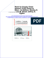 Test Bank For Supply Chain Management: From Vision To Implementation, 1st Edition, Stanley E. Fawcett, Lisa M. Ellram Jeffrey A. Ogden