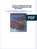 Solution Manual For Materials Science and Engineering An Introduction 10th by Callister Download PDF Full Chapter