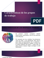 Características de Los Grupos de Trabajo