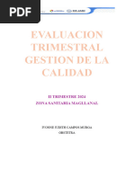 Evaluacion Trimestral Gestion de La Calidad Ivonne 2024