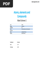 4.1 Atoms Elements and Compounds MS IGCSE CIE Chemistry Extended Theory Paper - L