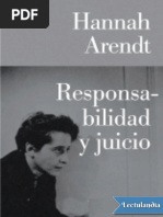 Responsabilidad y Juicio - Hannah Arendt