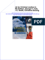 Test Bank For Criminal Justice in America, 9th Edition, George F. Cole, Christopher E. Smith, Christina DeJong Download PDF Full Chapter