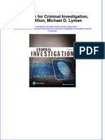 Test Bank For Criminal Investigation, 3rd Edition, Michael D. Lyman Download PDF Full Chapter