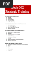 Lesson 2 - Strategic Training