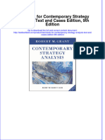 Test Bank For Contemporary Strategy Analysis: Text and Cases Edition, 9th Edition Download PDF Full Chapter