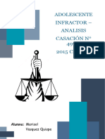 Analisis Casacion #4974-2015 - Callao - Marisol Vasquez Quispe PDF