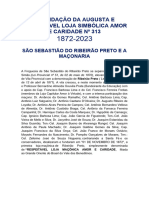 A Fundação Da Augusta e Respeitável Loja Simbólica Amor e Caridade #313