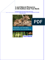 Wildlife and Natural Resource Management 4th Edition Deal Test Bank Instant Download All Chapter