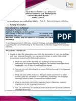 Activity Guide and Evaluation Rubric - Task 4 - Materials Designer Reflection.