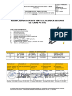 PTS MARC 112 Reemplazo Soporte Vertical Seguro Torre Perforación PV-351E