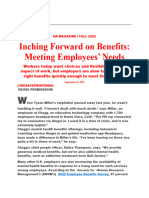 Inching Forward On Benefits Meeting Employees' Needs