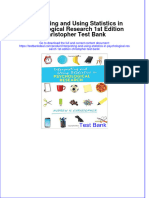 Interpreting and Using Statistics in Psychological Research 1st Edition Christopher Test Bank Instant Download All Chapter