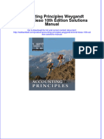 Accounting Principles Weygandt Kimmel Kieso 10th Edition Solutions Manual Download PDF Full Chapter