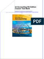 Managerial Accounting 9th Edition Crosson Test Bank Instant Download All Chapter