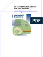 Managerial Economics 12th Edition Hirschey Test Bank Instant Download All Chapter