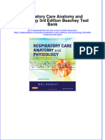 Respiratory Care Anatomy and Physiology 3rd Edition Beachey Test Bank Instant Download All Chapter