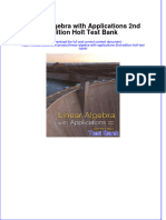 Linear Algebra With Applications 2nd Edition Holt Test Bank Instant Download All Chapter