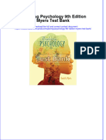 Exploring Psychology 9th Edition Myers Test Bank Instant Download All Chapter